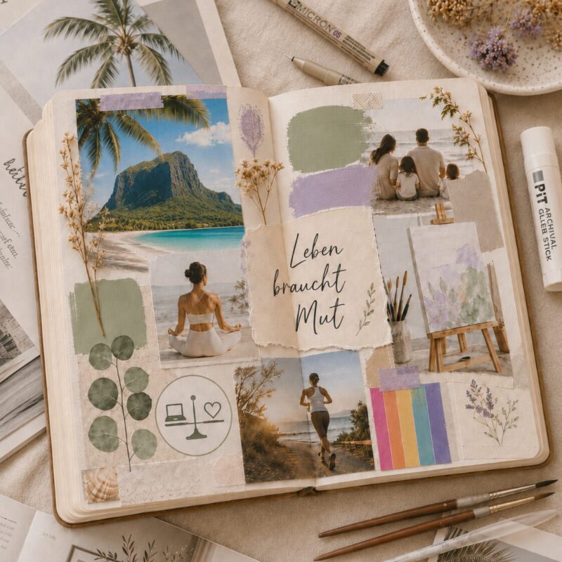 Wünsche, Worte & Bilder - Erstelle dir dein eigenes Moodboard-Journal