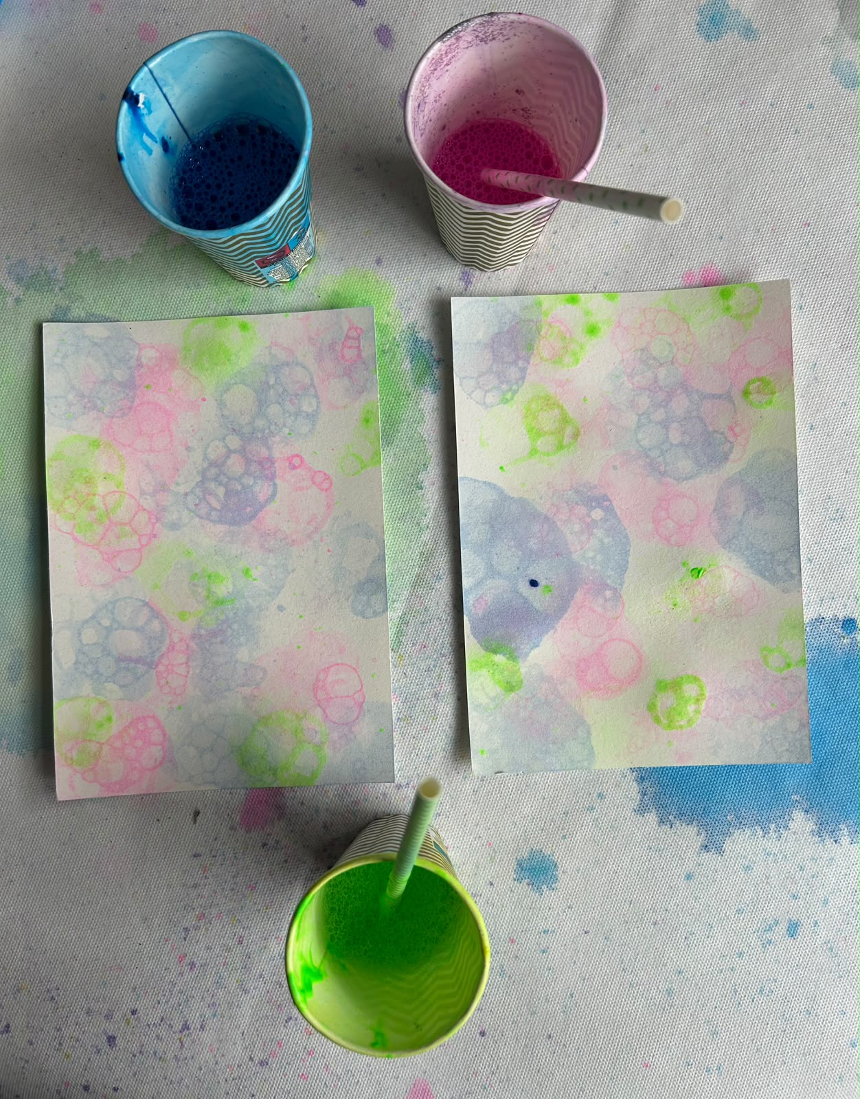 Ferienworkshop Bubble Art